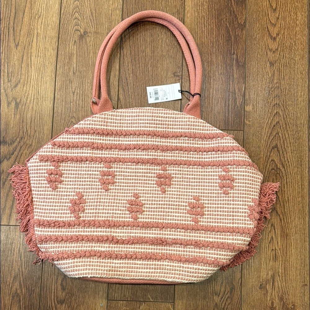 Shade & Shore Pink Totes Woven Bag - Picture 2 of 4